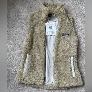 NWT Patagonia Los Gatos Khaki Bleached Stone Fleece Vest